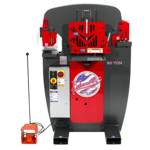 Edwards 50 Ton Ironworker 208V, 3Ph with PowerLink IW50-3P208-AC500