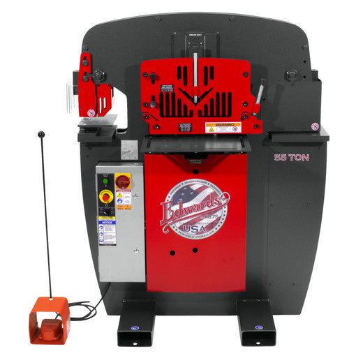 Edwards 55 Ton Ironworker 208V, 3Ph with PowerLink IW55-3P208-AC500