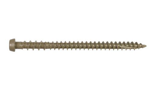 Simpson #10 X 2-3/4" Brown 05, Collated Deck-Drive DCU Composite Screw 