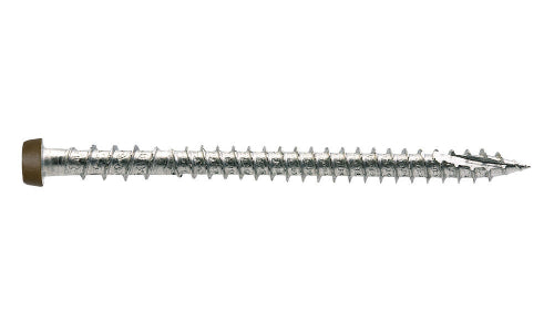 Simpson #10 X 2-3/4" Brown 01, Collated Deck-Drive DCU Composite Screw, 316 Stainless Steel