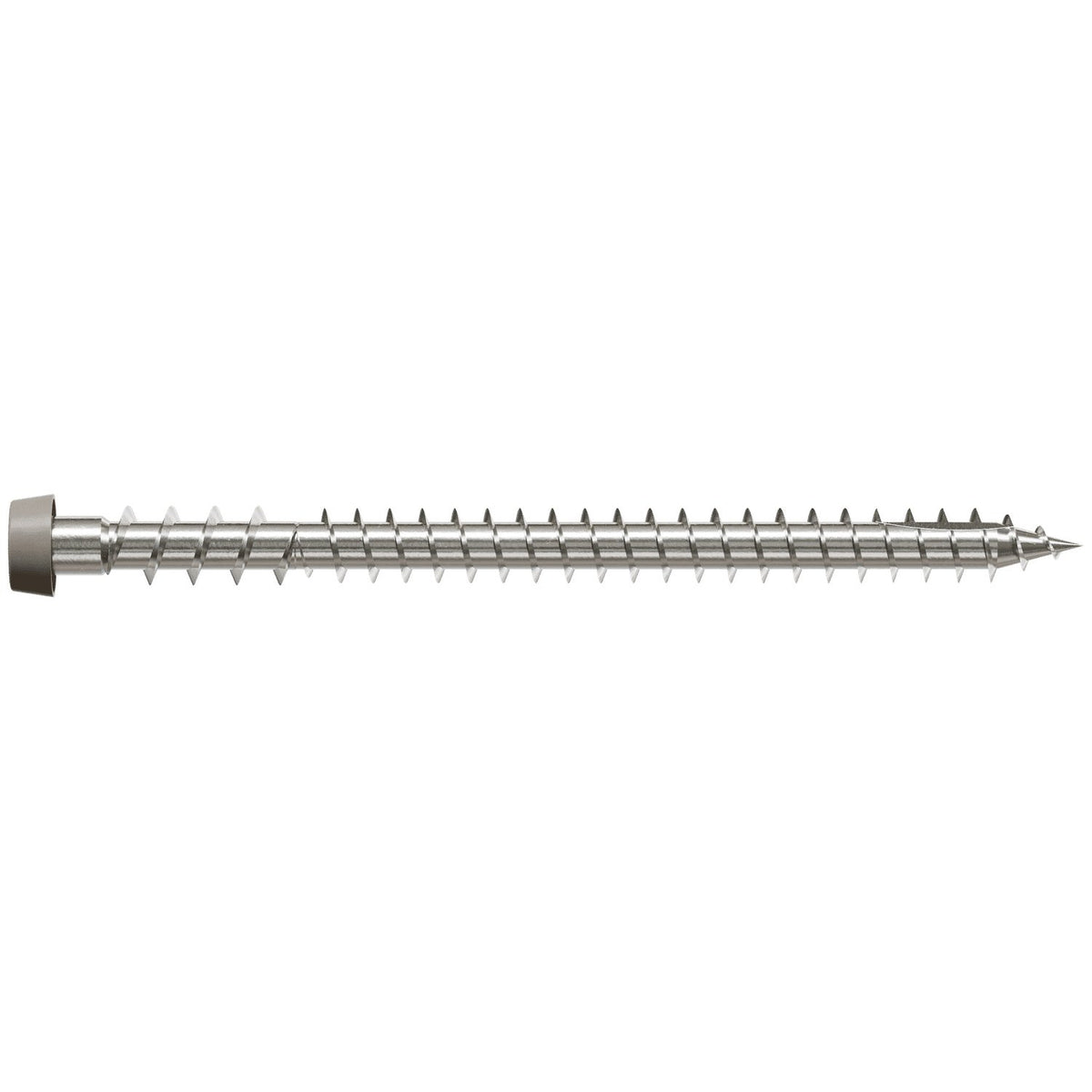 Simpson #10 x 2-3/4" Gray 01, Deck-Drive DCU Composite Screw, 316 Stainless Steel 