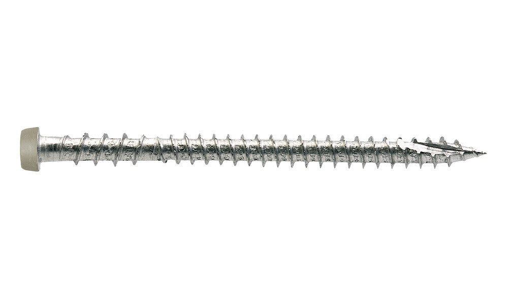 Simpson #10 x 2-3/4" Gray, Deck-Drive DCU Composite Screw, 316 Stainless Steel 