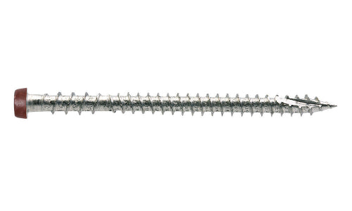 Simpson #10 X 2-3/4" Red 01, Collated Deck-Drive DCU Composite Screw, 316 Stainless Steel