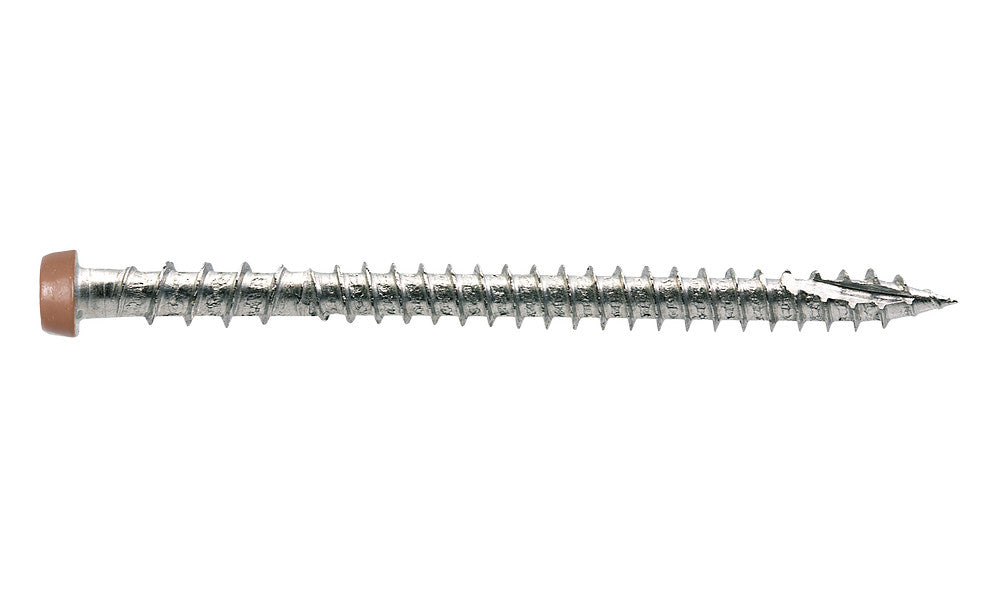 Simpson #10 x 2-3/4" Tan 03, Deck-Drive DCU Composite Screw, 316 Stainless Steel 
