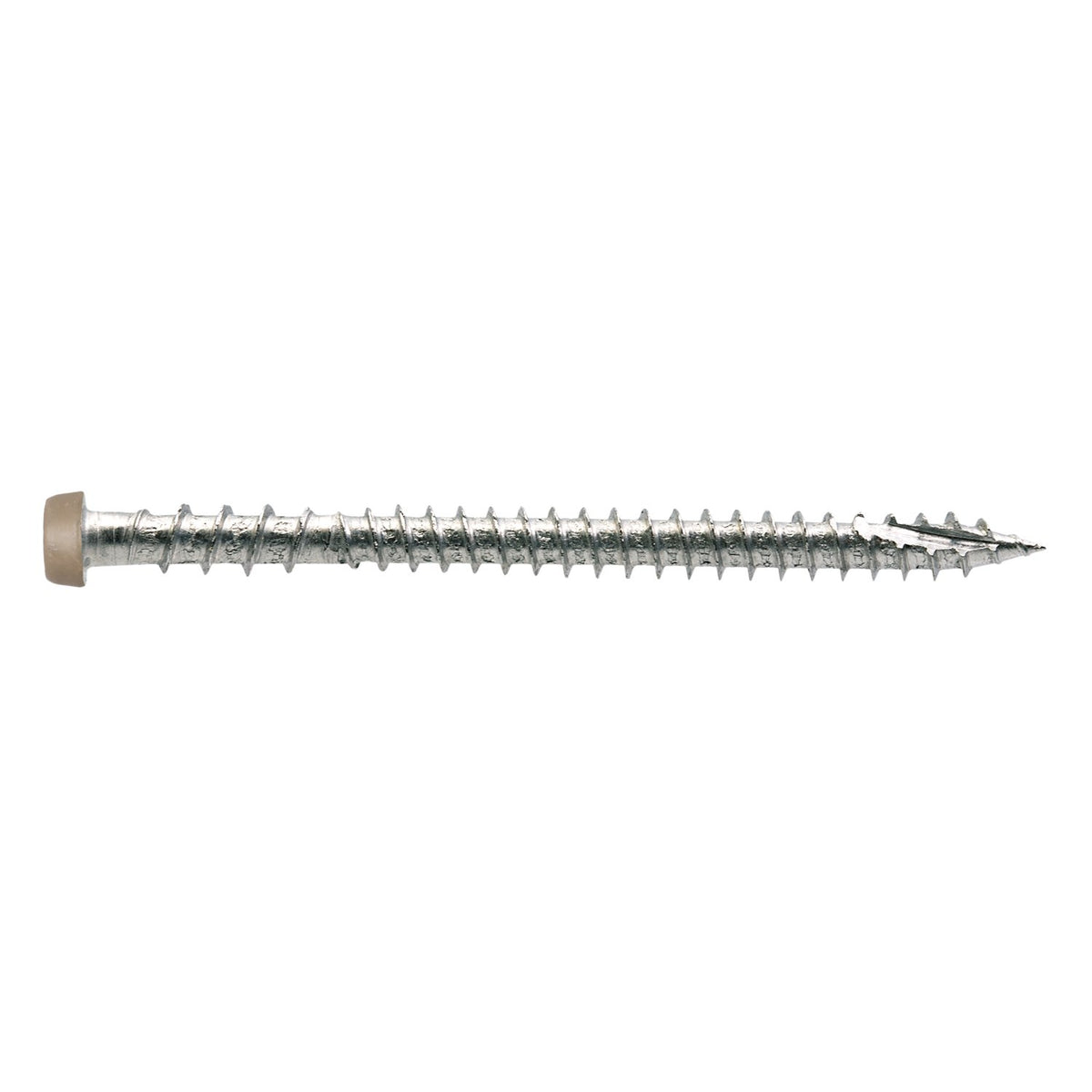 Simpson #10 x 2-3/4" Tan, Deck-Drive DCU Composite Screw, 305 Stainless Steel 