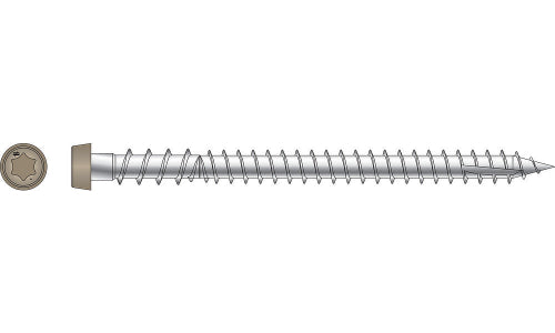 Simpson #10 X 2-3/4" Tan, Collated Deck-Drive DCU Composite Screw, 316 Stainless Steel