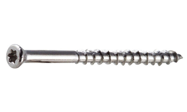 Simpson #7 1-5/8" 316 SS Deck-Drive DWP Wood Screw, T15, Trim Head