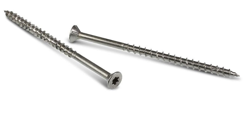 Simpson S07225WP #7 2-1/4" Deck-Drive DWP Wood SS Screw, 305 Stainless Steel, Trim head, T15