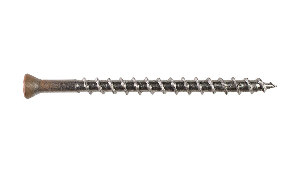 Simpson #8 2-1/2" 305 SS Deck-Drive DWP Wood Screw, Tan 03, T20, Trim Head