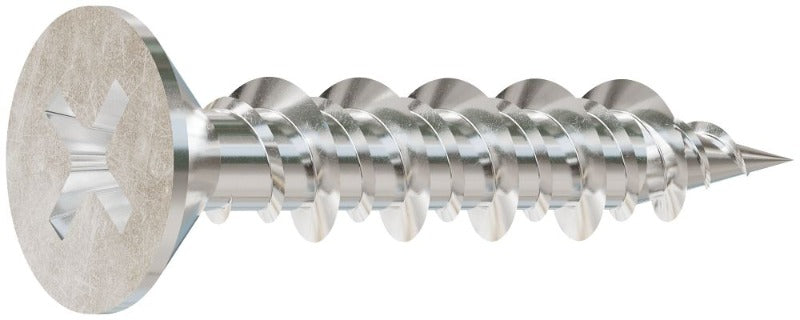 Simpson T06J075FX #6 x 3/4" Flat Head, 316 Stainless Steel Marine Screw