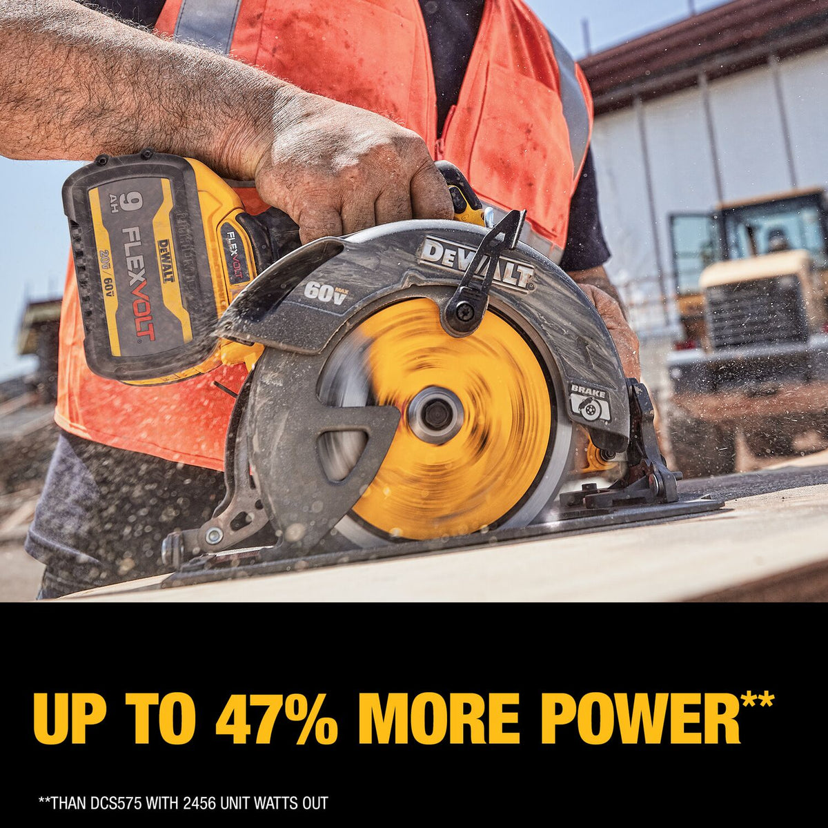 DeWALT FlexVOLT 60V MAX 7-1/4" Cordless Circular Saw w/Electric Brake DCS578X2