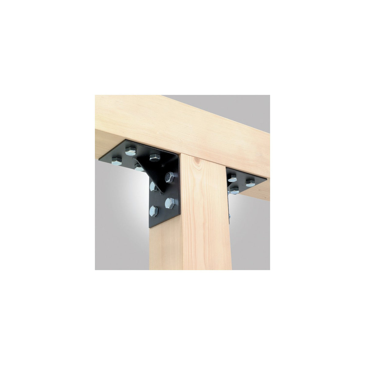 Simpson HL76GPC 7x6 Black Ornamental Heavy L-Shaped Angle w/Gusset