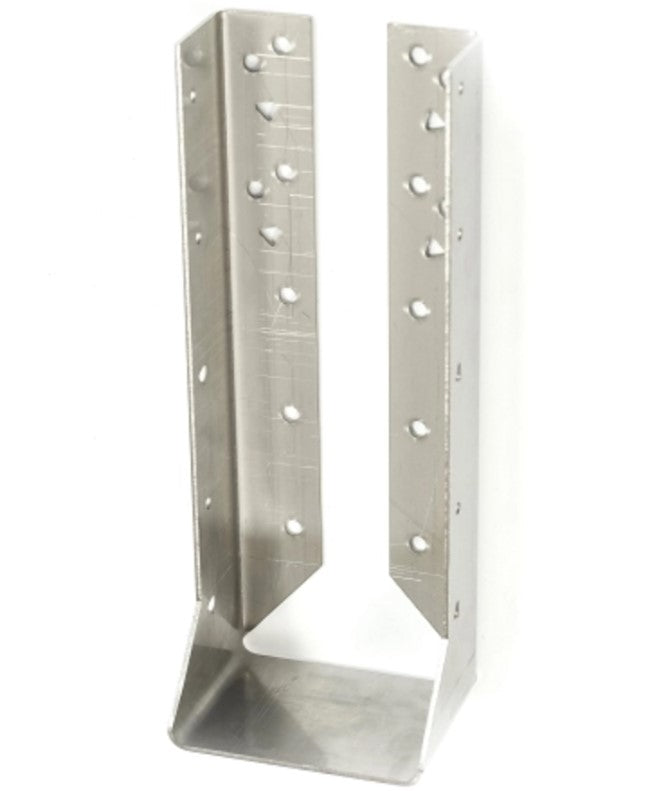 HUC210-2SS Double 2x10 Concealed-Flange Heavy Face Mount Hanger, Stainless Steel