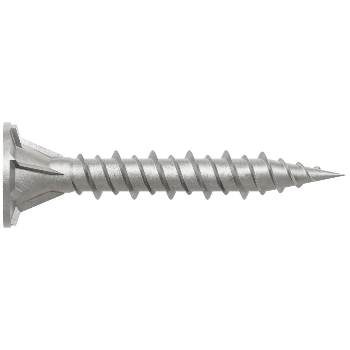 Simpson CB3BLGHL114S #9 x 1-1/4" Cement Board Screw, High-Low Thread, C-3 Galvanized, Pkg 1500