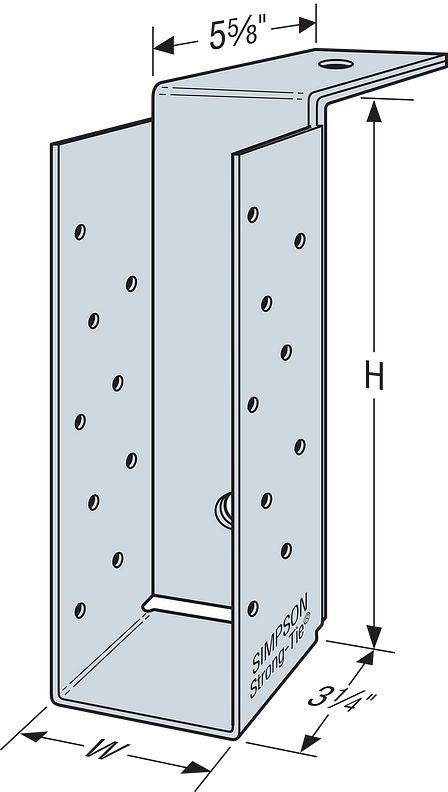 MBHA Concrete and Masonry Top-Flange Hanger