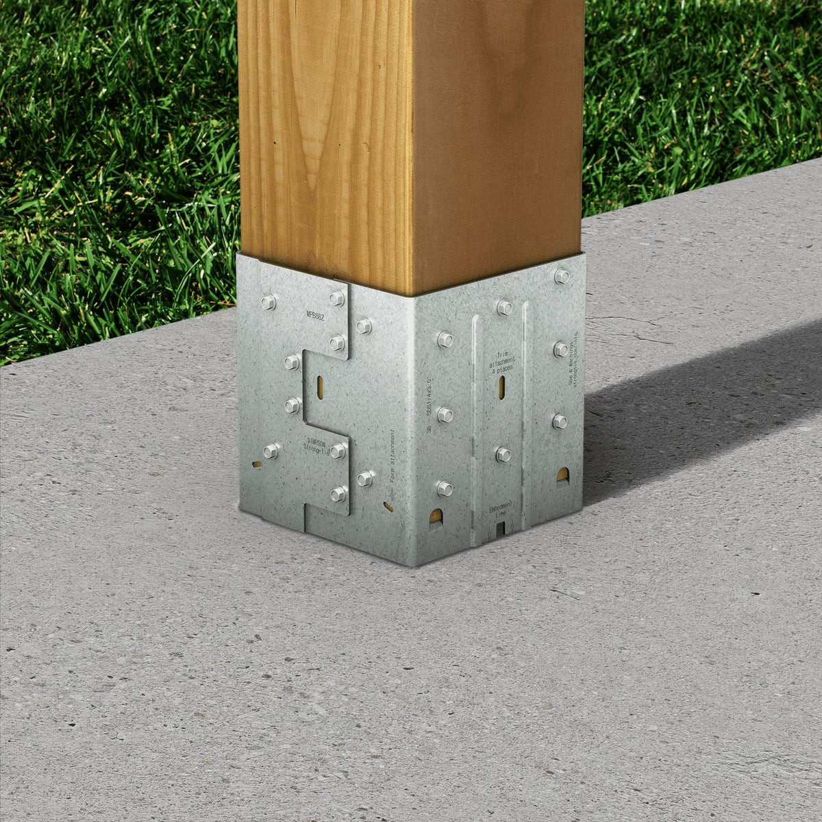 Moment Post Base - Zmax Finish