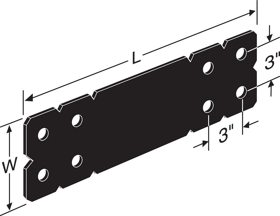 Simpson Strong-Tie OHS195 Ornamental Strap Tie Black Powder Coated