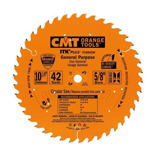 CMT P10042W ITK-Plus General Purpose Blade HW 10-1/4" x 5/8" T42 ATB