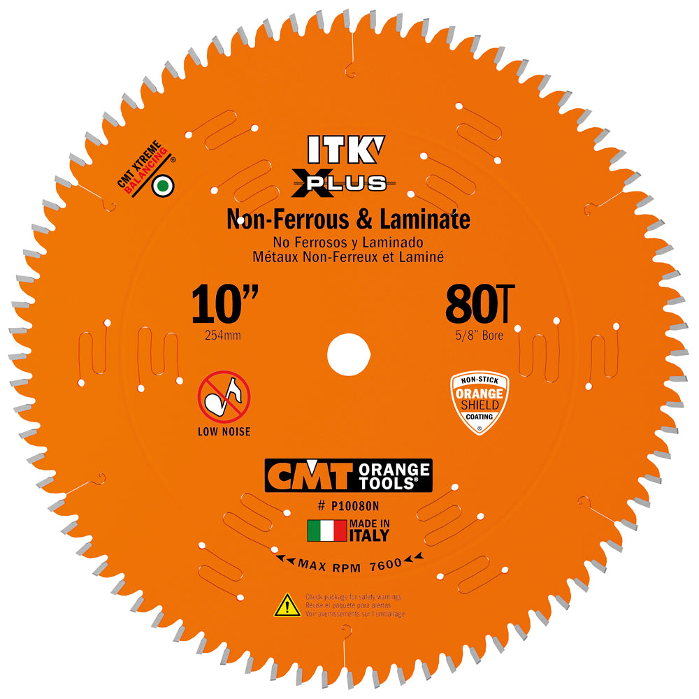 CMT P10080N ITK+ Non-Ferrous Metal & Composite Decking Blade 10"x5/8" T80 TCG