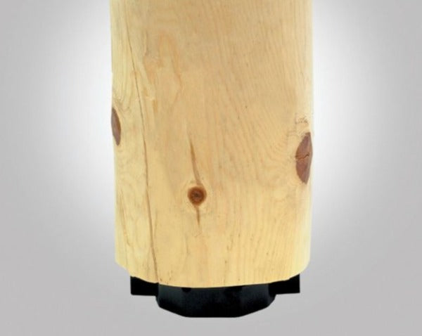 Simpson PBV6PC 6" Hidden Standoff Post Base - Black Powder Coated