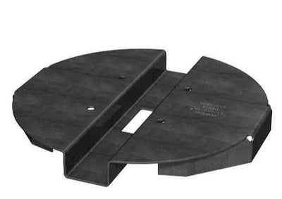 Simpson PBV10PC 10" Hidden Standoff Post Base, Black Powder coated