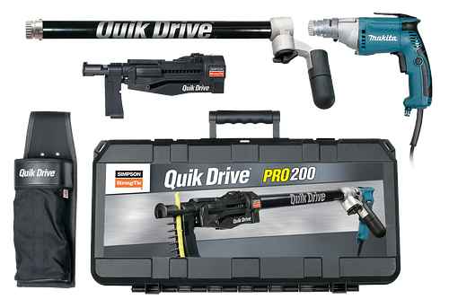 Simpson Quik Drive PRO200G2M25K Drywall System, Makita 2500 RPM Motor