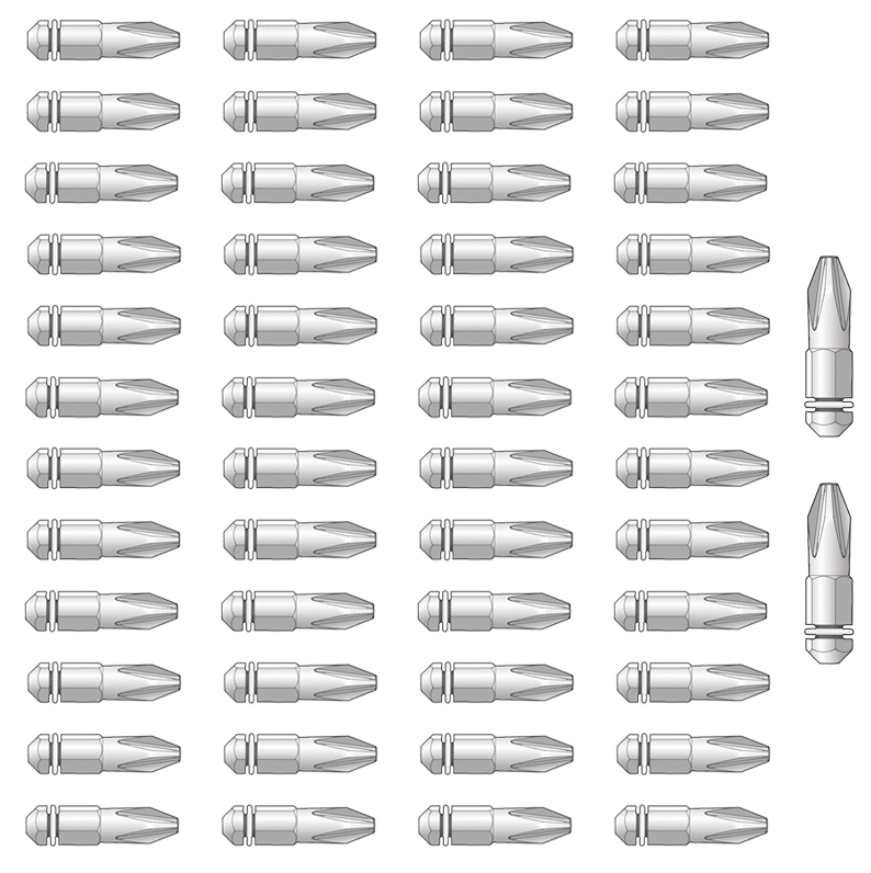 Simpson QuikDrive QRP2-50 Bulk Bits #2 Phillips 50ct