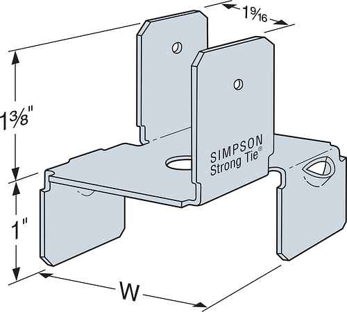 Simpson Strong-Tie RC2.1 Ripper Clip 2-1/8 Galvanized