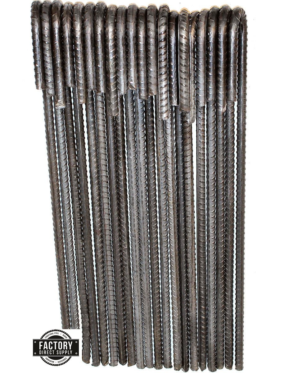 Steel Rebar Ground Stake J Hook Heavy Duty #3  Hard Firm Soil Set