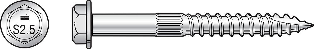 Simpson Strong-Drive SDS25212 1/4 x 2-1/2 SDS Heavy-Duty Connector Screw, Exterior Wood Screw