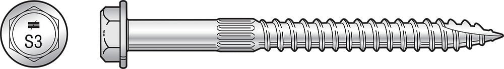 Simpson Strong-Drive SDS25300SS 1/4" x 3" 316 Stainless Steel, SDS Heavy-Duty Connector Screw, Exterior Wood Screw