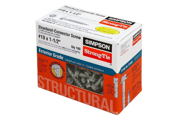 Simpson Strong-Tie SD10212 #10 x 2-1/2" SD Connector Screw - Class 55 Galvanized