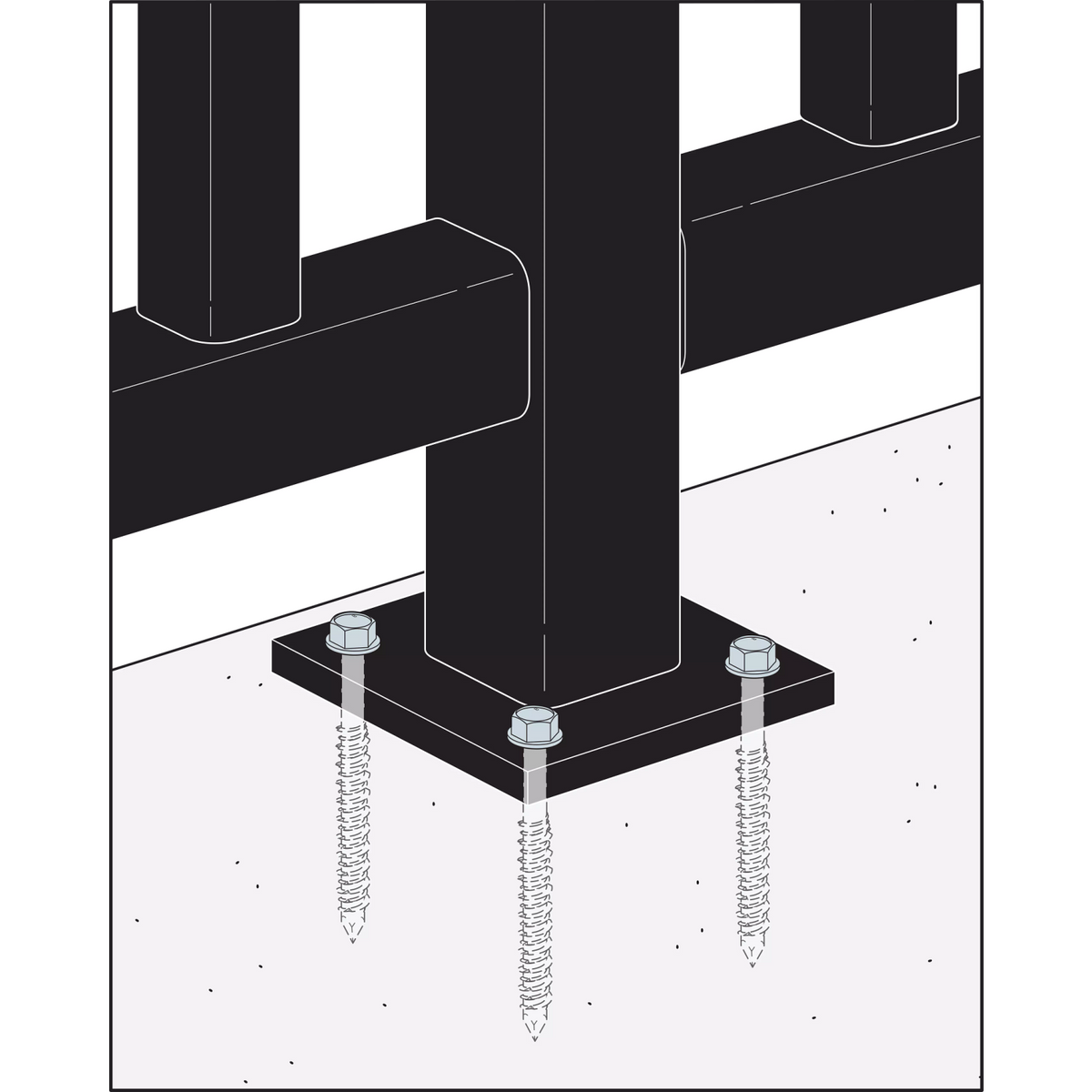 Simpson Strong-Tie 1/4" x 2-1/4" Titen Hex-Head Stainless-Steel Concrete Screw