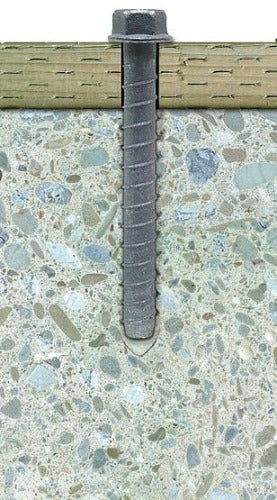 Simpson 1/2" x 5" Titen HD Mechanically Galvanized Screw Anchor THD50500HMG