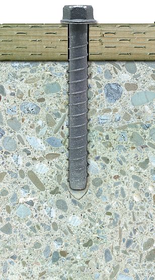 Simpson 3/4" x 5" Titen HD Mechanically Galvanized Screw Anchor THD75500HMG