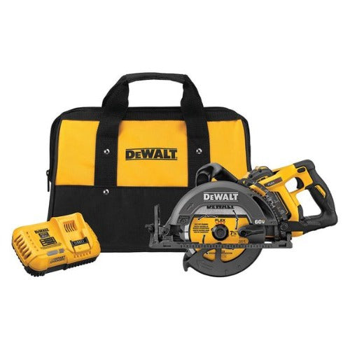 DeWALT 60V FlexVOLT MAX 7-1/4" Cordless Wormdrive Circular Saw Kit DCS577X1