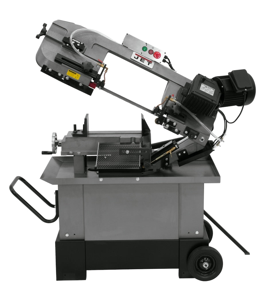 JET HVBS-710G, 7" x 10-1/2" Horizontal/Vertical Mitering Geared Head Bandsaw - 413452