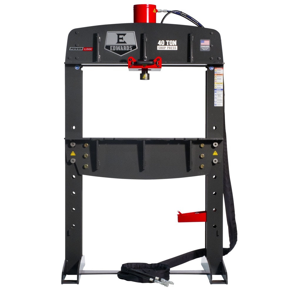Edwards 40 Ton Shop Press and Portable Power Unit 460V, 3Ph HAT4030