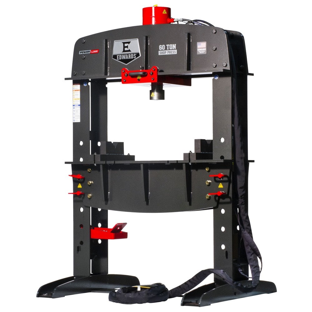 Edwards 60 Ton Shop Press and Portable Power Unit 460V, 3Ph HAT8030