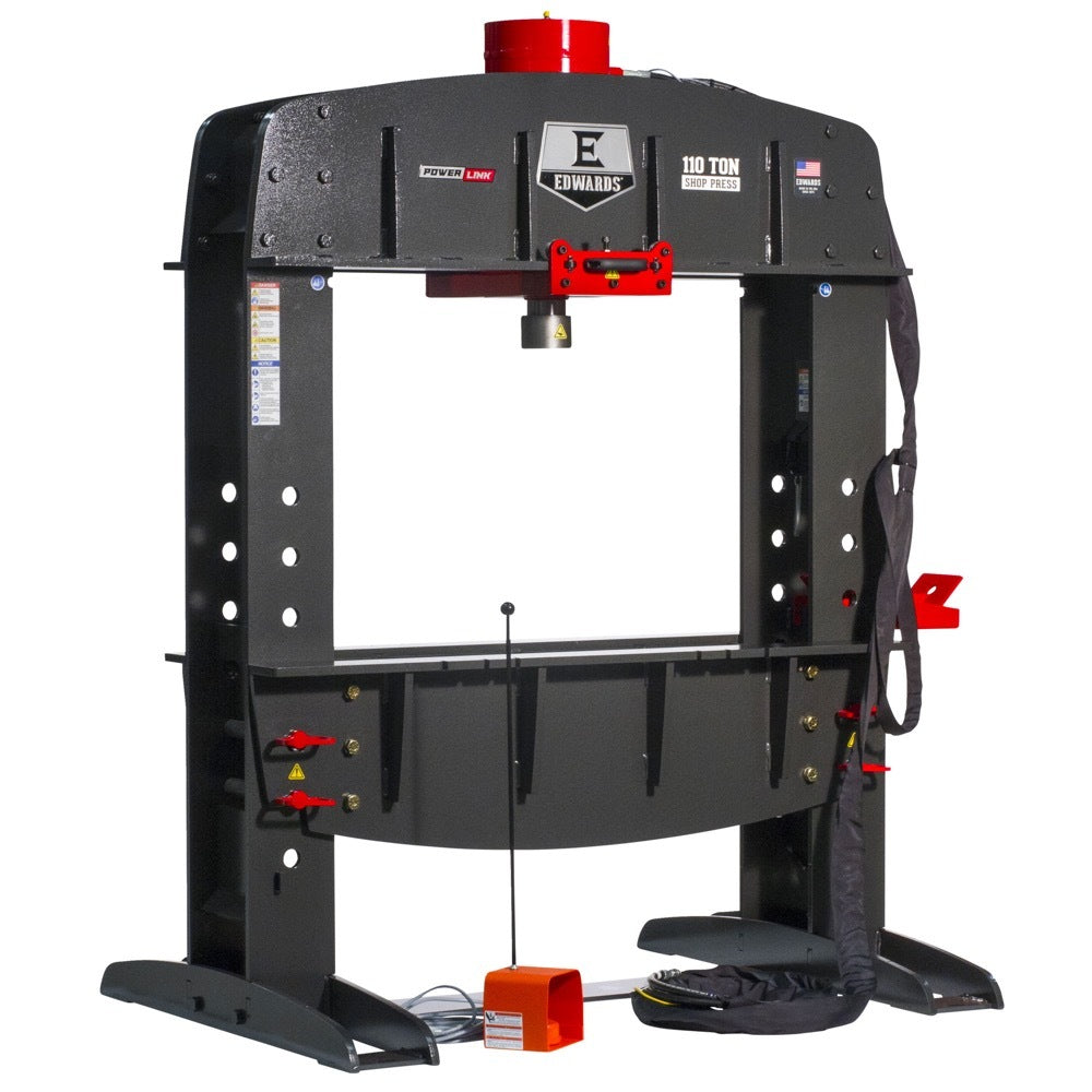 Edwards 110 Ton Shop Press and Portable Power Unit 230V, 1Ph HAT9010