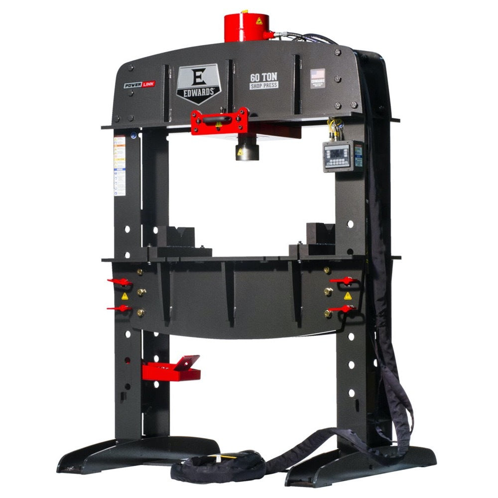 Edwards 60 Ton Shop Press with PLC and Portable Power Unit 460V, 3Ph HAT8080