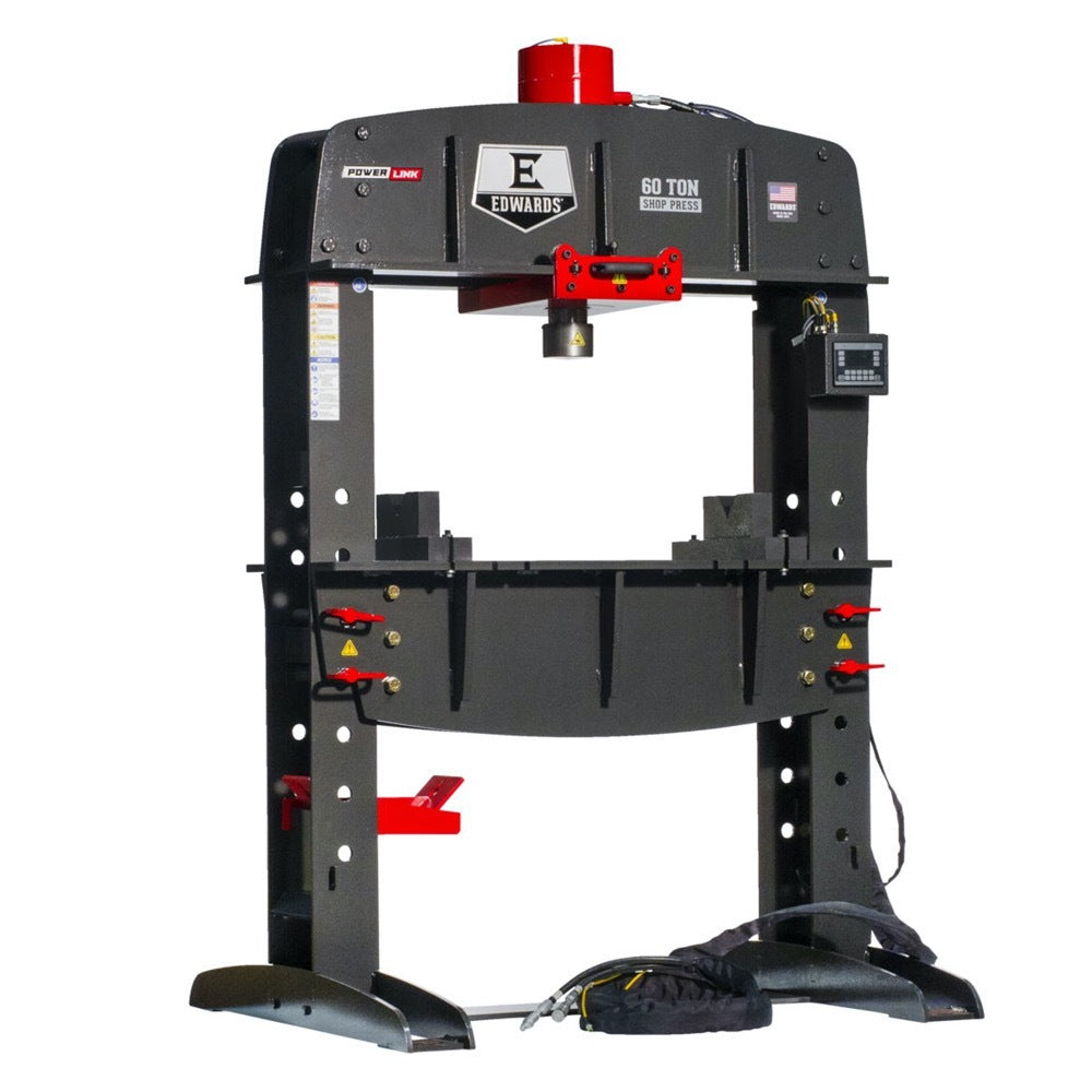 Edwards 60 Ton Shop Press with PLC and Portable Power Unit 460V, 3Ph HAT8080