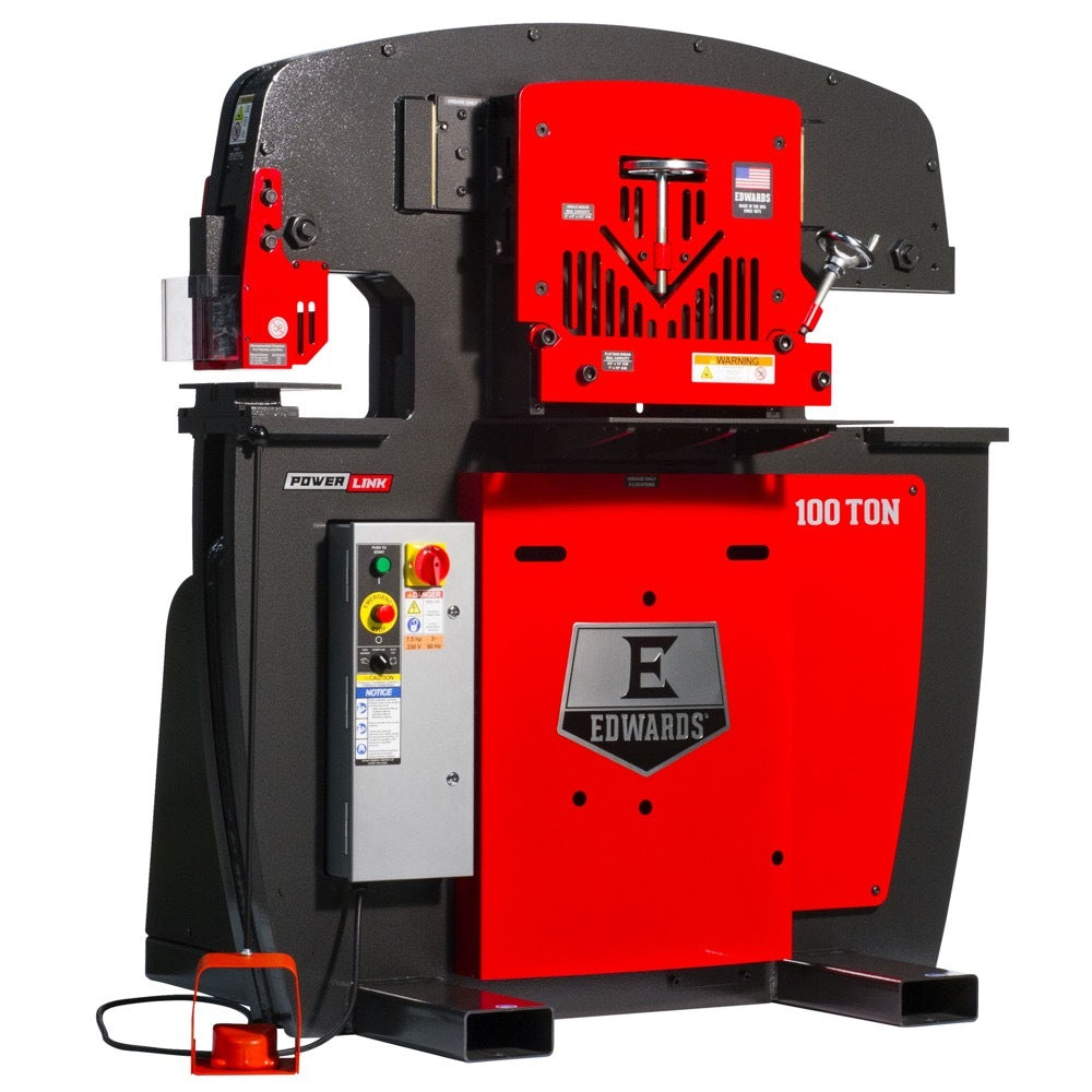 Edwards 100 Ton Ironworker 460V, 3Ph, with PowerLink IW100-3P460-AC600