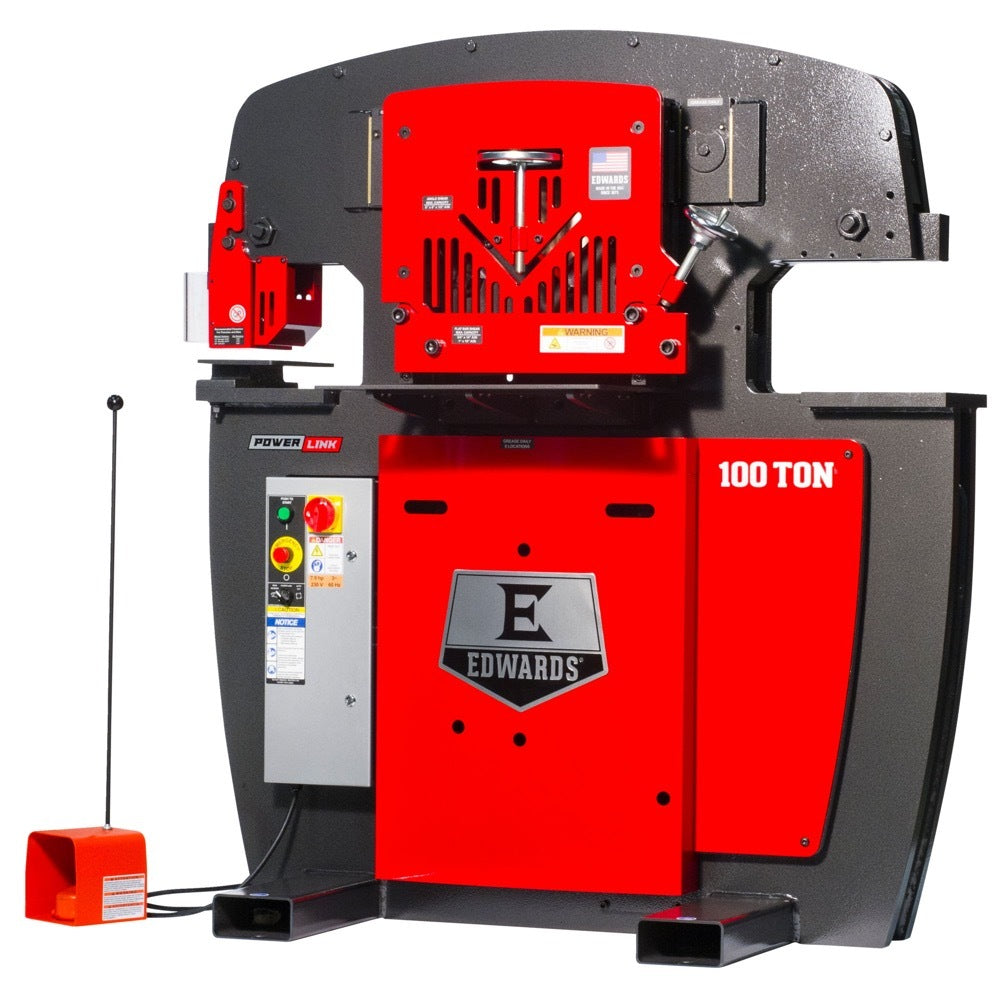 Edwards 100 Ton Ironworker 460V, 3Ph, with PowerLink IW100-3P460-AC600
