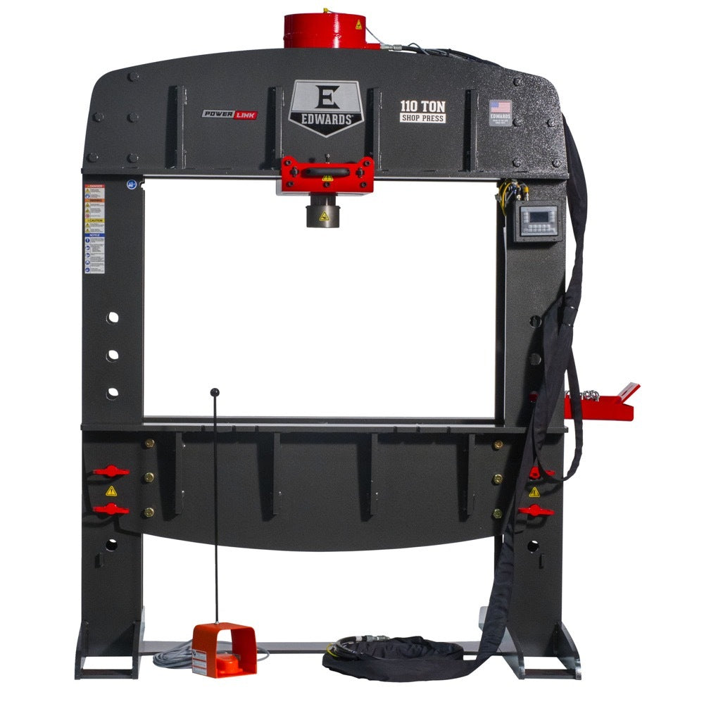 Edwards 110 Ton Shop Press with PLC and Portable Power Unit 230V, 3Ph HAT9070