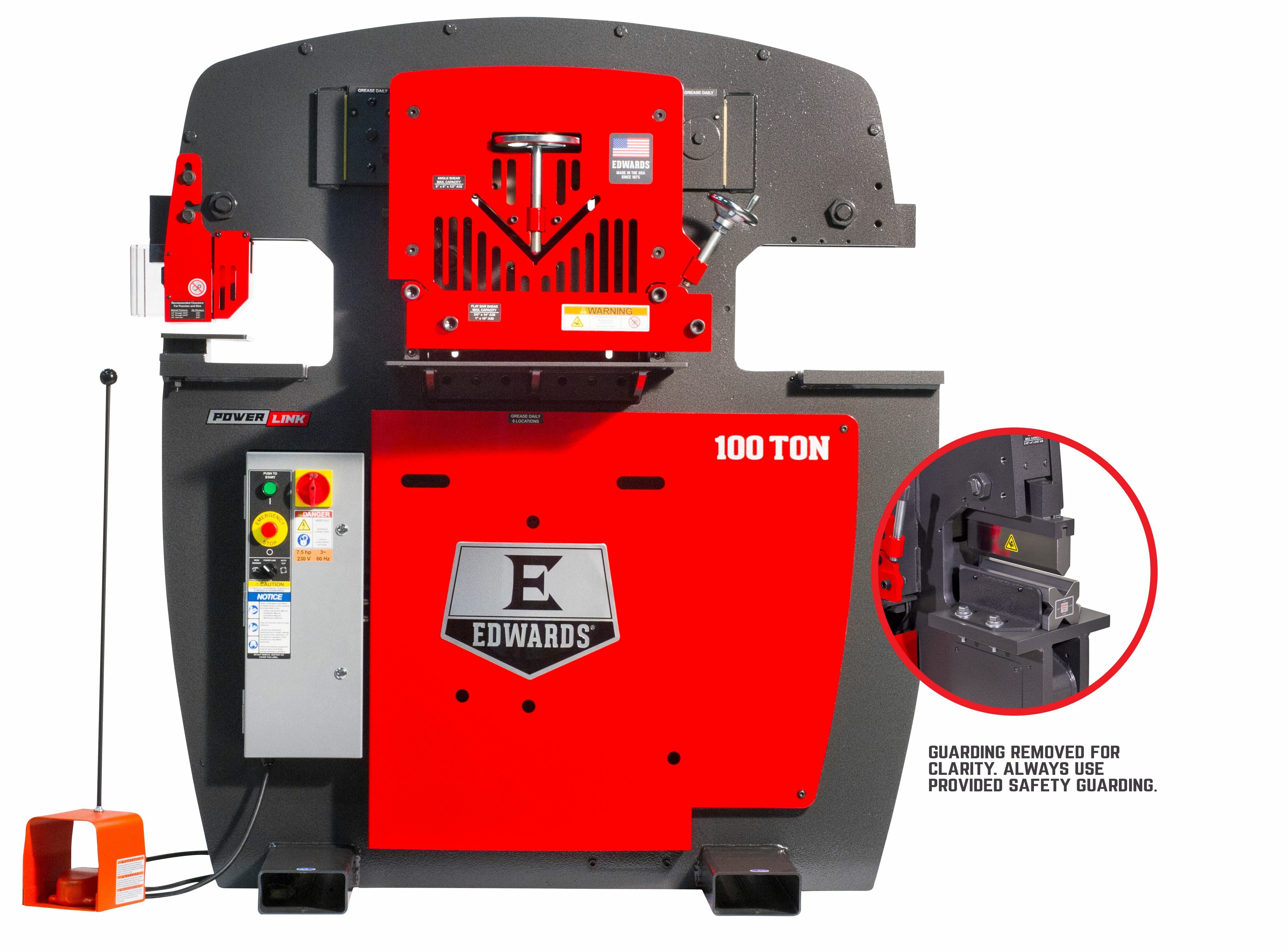 Edwards 100 Ton Ironworker 230V, 3Ph, 10" Brake 10233022