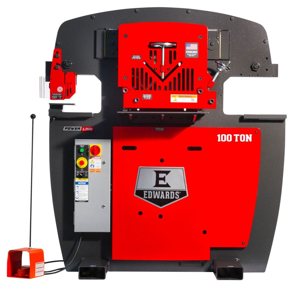 Edwards 100 Ton Ironworker 460V, 3Ph, with PowerLink IW100-3P460-AC600