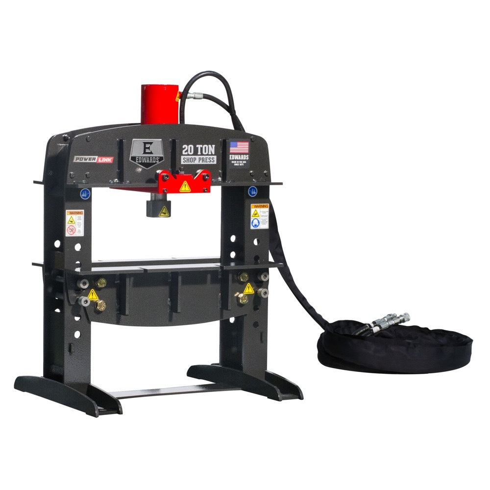 Edwards 20 Ton Shop Press and Portable Power Unit 460V, 3Ph HAT2030