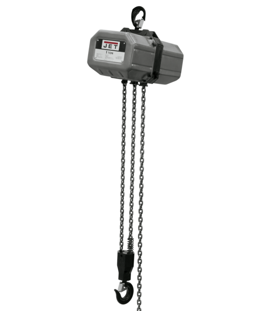 JET 1-Ton Electric Chain Hoist 3-Phase 10' Lift 1SS-3C-10