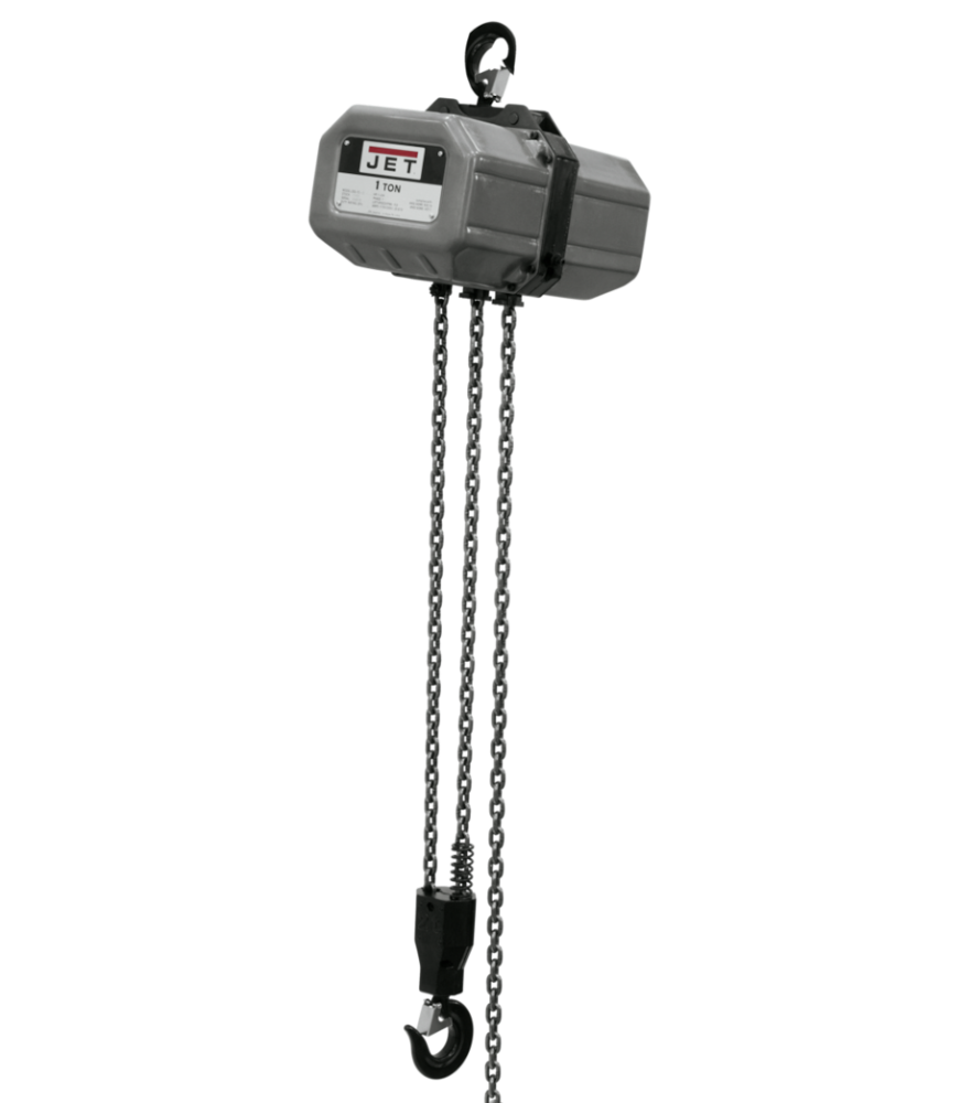 JET 1-Ton Electric Chain Hoist 3-Phase 15' Lift 1SS-3C-15